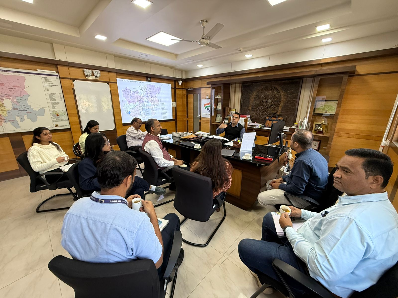 Meeting with PMC officials at Pune